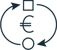 Avoin työttömyyskassa A-kassa, piktogrammi